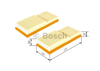 BOSCH 1457433049 - Hava Filtresi - Mercedes 