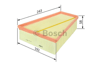 BOSCH 1457433573 - Hava Filtresi - Renault Megan-ii/fluence/kango-ii
