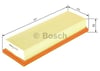 BOSCH 1457433606 - Hava Filtresi - Renault Clio Ii/peugeot 306