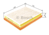 BOSCH 1457433655 - Hava Filtresi - Opel 9.3