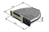 BOSCH 1987432301 - Polen Filtresi - Fiat Chreysler-mercedes W202-w210