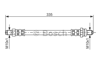 BOSCH 1987476600 - Fren Hortumu Arka - Ford Fiesta