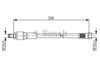 BOSCH 1987481001 - Fren Hortumu Arka - Mercedes W639
