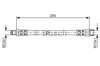 BOSCH 1987481015 - Fren Hortumu Arka - Volvo Xc90