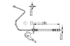 BOSCH 1987481162 - Fren Hortumu Arka - Opel Astra H