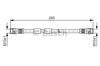 BOSCH 1987481522 - Fren Hortumu Arka - Ford Fiesta