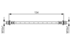 BOSCH 1987481637 - Fren Hortumu Arka Sag - Japon Auris (e18) : Verso (r2) 13-