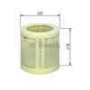 BOSCH F026400011 - Hava Filtresi - Renault Clio /kangoo/twingoo/nissan Kubistar