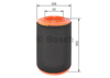 BOSCH F026400370 - Hava Filtresi - Psa Boxer / Jumper / Ducato