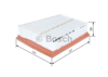 BOSCH F026400386 - Hava Filtresi - Renault 