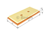 BOSCH F026400482 - Hava Filtresi - Mercedes W251-w221-w216