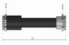 CAVO 370A - Fren Hortumu Arka - Vw Golf5-golf6-jetta-caddy-a3-leon