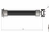 CAVO 642A - Fren Hortumu Arka - Vw Tiguan-q3