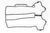 CORTECO 83026686 - Üst Kapak Contasi - Opel Corsa C Corsa D