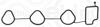 ELRING 166.210 - Manifold Contasi Emme - Opel Spark