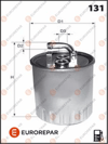 EUROREPAR 1643630180 - Yakit Filtresi - Fiat 