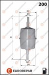 EUROREPAR 1667443480 - Yakit Filtresi - Psa 