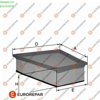 EUROREPAR 1680329680 - Hava Filtresi - Vw Polo-cordoba-ibiza-fabia