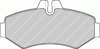 FERODO FVR1306 - Fren Balatasi Arka - Mercedes W901-902-903 Sprinter -lt 35