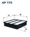 FILTRON 175 - Hava Filtresi - Japon Lancer (cs) : Outlander (cu) 2.0/2.0 T 03-08