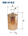 FILTRON 514 - Yag Filtresi - Ford Mercedes-benz Atron, Conecto (o 345), Mk, Ng, O 302, O 303, O 305, O 307, O 405, O 407, O 408, Sk, Touro (o 500)