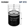 FILTRON 572 - Yag Filtresi - Japon Corolla (e9, E10, E11, E12, E15, E21) : Yaris (p1, P9, P13) 1.0/1.3/1.5 Hybrid 9