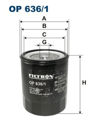 FILTRON 636 - Yag Filtresi - Japon Canter (fe511, Fe515, Fe519, Fe635, Fe639, Fe659, Fe659t, Fe711, Fe730, Fe839, Fe859) : Pajero (v4, V6, V7) 2.8 Td/3.2 Di-d 94-06
