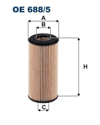 FILTRON 688 - Yag Filtresi - Vw Golf5-passat-caddy-jetta-t5-t6-a3-leon-crafter