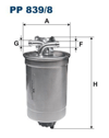 FILTRON 839 - Yakit Filtresi - Vw Golf4-bora-lt-a3-toledo-passat