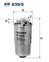 FILTRON 839 - Yakit Filtresi - Vw Golf4-bora-lt-a3-toledo-passat