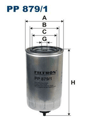 FILTRON 879 - Yakit Filtresi - Av Agco, Allis-chambers, Braud, Fiat, Fiat-hitachi, Fiatallis, Hitachi, Iveco, Perkins, Poclain, Sperry New Holland