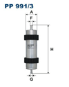 FILTRON 991 - Yakit Filtresi - Vw A4-a5-q5