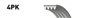 GATES 4PK922SF - Direksiyon Pompa Kayisi - Ford Transit V347/boxer Iii / Jumper Iii