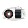 GATES T36453 - V Kayis Gergi Rulmani - Mercedes W164-221