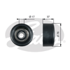 GATES T38028 - V Kayis Gergi Kasnagi - Japon Accord (cl) : Crv (rd) 2.0 02-06
