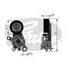 GATES T38209 - V Kayis Gergisi Komple - Vw Golf5-jetta-passat-tiguan-a3