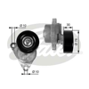 GATES T38376 - V Kayis Gergi Rulmani - Opel Kalos