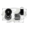 GATES T38431 - V Kayis Gergi Rulmani - Ford Transit V-184