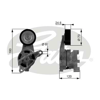 GATES T38438 - V Kayis Gergisi Komple - Vw Golf5-caddy-passat-t5-a3-a4