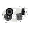 GATES T38440 - V Kayis Gergi Rulmani - Fiat Linea-g.punto-fiorino-astra H Astra J Corsa C Corsa D
