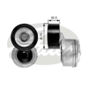 GATES T38640 - V Kayis Gergisi Komple - Mercedes Atego I/ii, Axor I/ii, Citaro I/ii, Econic, Intouro, Touro, Tourino, Zetros