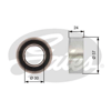 GATES T41121 - Triger Gergi Rulmani - Fiat Palio Tpsxu-slx