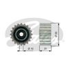GATES T41236 - Saptirma Makarasi - Japon Mitsubishi Carisma