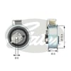 GATES T43018 - Eksantrik Gergi Rulmani - Vw Passat-a4