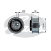 GATES T43219 - Eksantrik Gergi Rulmani - Vw Polo-golf6-jetta-passat-t5-crafter-amarok-a3-a4-leon