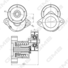 GMB GAT21300 - V Kayis Gergisi Komple - Opel Astra F Vectra A