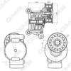 GMB GAT32770 - V Kayis Gergi Rulmani - Ford Focus/c-max