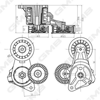GMB GAT33210 - V Kayis Gergi Rulmani - Ford Focus/c-max