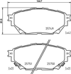 GOODYEAR 101172 - Fren Balatasi Ön/arka - Japon Canter (tfb75, Tfb85)