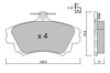 GOODYEAR 101206 - Fren Balatasi Ön - Japon Carisma (da) : Colt (z3) 1.5 Czt 05-12